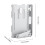 2.5" HDD Mounting Bracket Caddy with Screws for Sony PS3 CECH-400X 4