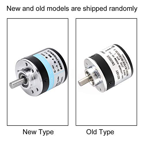 600P/R Incremental Rotary Encoder,2-Phases Photoelectric Encoder 5V-24V,Shaft 6mm Encoder Wide Voltage Power Supplies 1