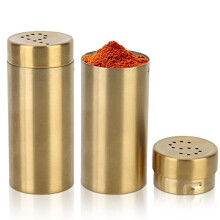 2Pcs Salt and Pepper Shaker,Stainless Steel Seasoning Sugar Shaker Spice Jars, Salt and Pepper Pots,Icing Sugar Shaker Salt and Pepper Shakers
