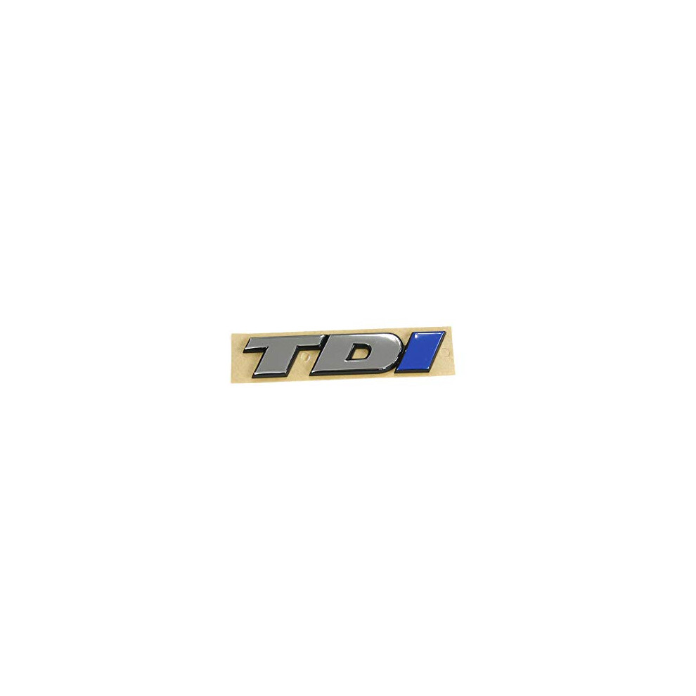 Logo TDI tailgate emblem logo, chrome/blue