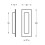 120 X 40 mm Satin Stainless Steel Rectangular Blind Recessed Sliding Door Flush Pull 3