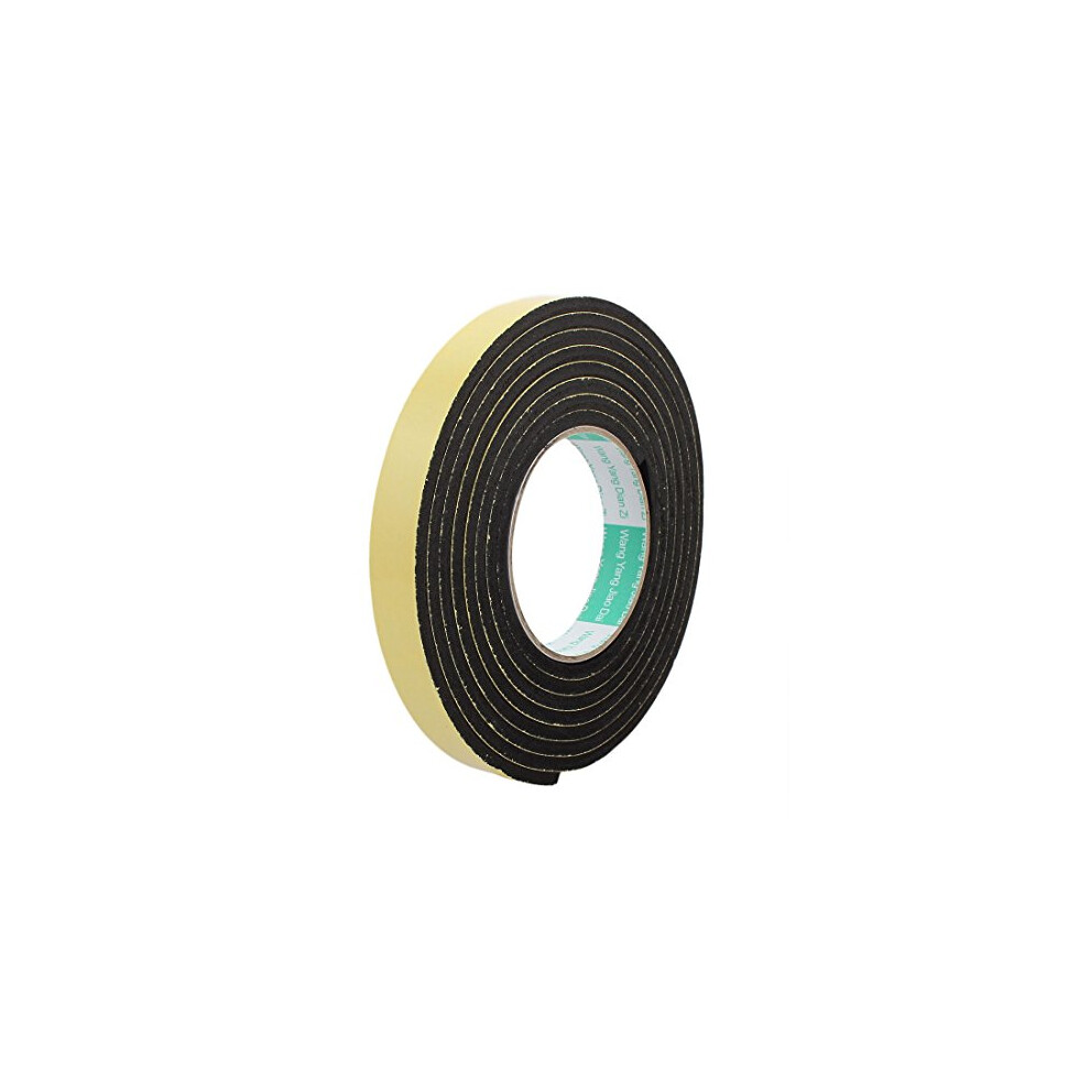3Meter 20Mm X 5Mm Single-Side Adhesive Shockproof Sponge Foam Tape Yellow Black 604267840913