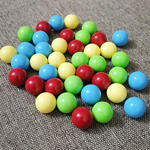 60Pcs Game Replacement Marbles Balls Compatible with Hungry Hungry Hippos 2
