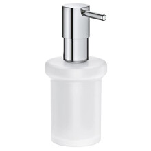 Start Spare Soap Dispenser in for GROHE Start and GROHE Start Cube QuickFix Soap Dispenser Holders. Glass and Metal, Size 157 x 92 mm, Chrome,