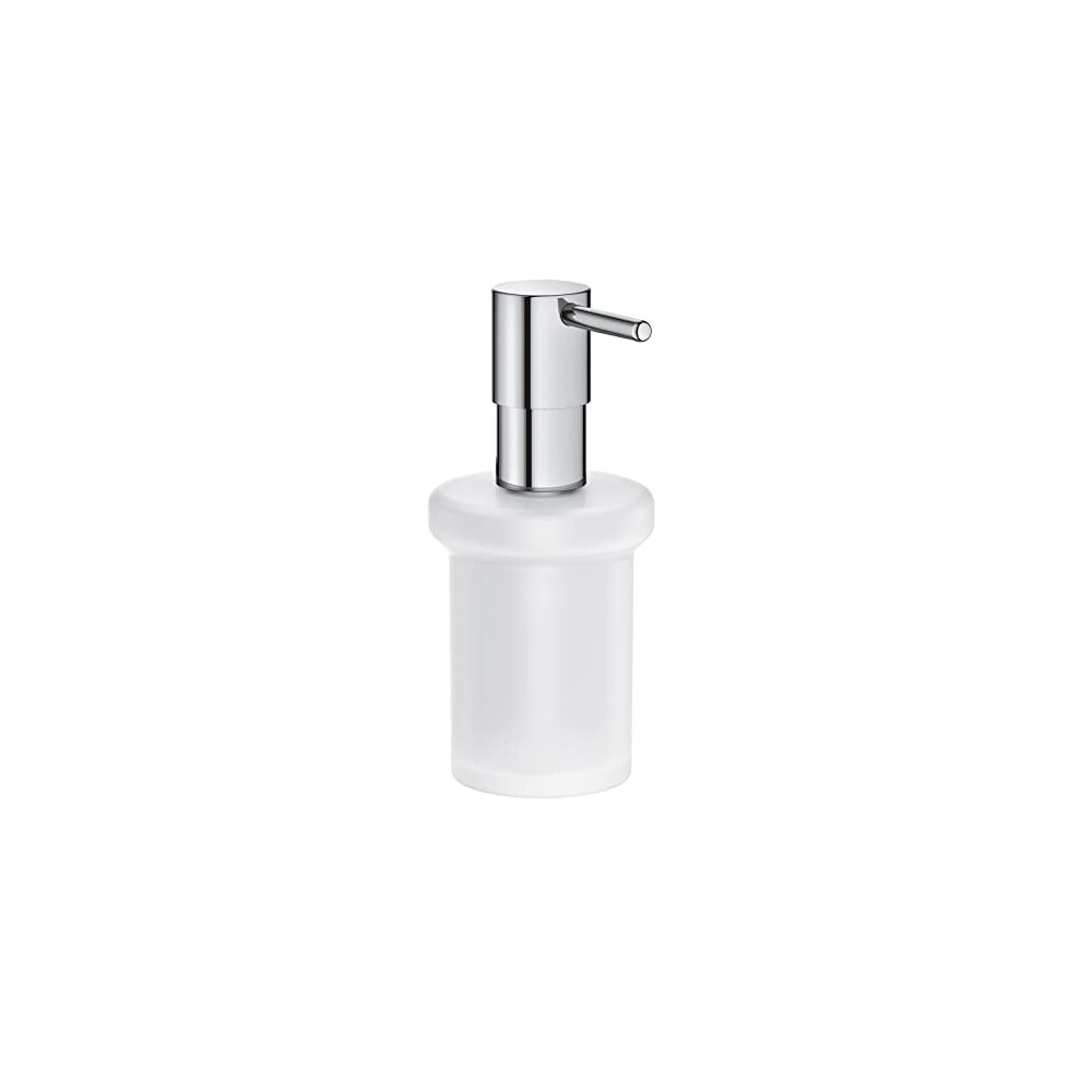 Start Spare Soap Dispenser in for GROHE Start and GROHE Start Cube QuickFix Soap Dispenser Holders. Glass and Metal, Size 157 x 92 mm, Chrome,