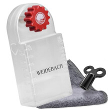 WEIDEBACH Radiator Vent Key with Collection Container (140ml), Radiator Ventilator including Microfiber Cloth & Mini Vent Key for tight spaces,