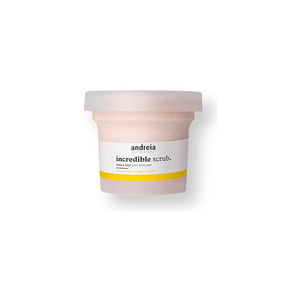 Andreia Professional Hand & Foot Scrubs - Incredible Foot Scrubs And Hand Scrub With Apricot Seeds And Shea Butter - Hand & Foot Exfoliant For Moisture And