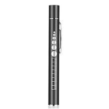 Rechargeable LED Pen Torch, Diagnostic Medical Penlight Nurse Emergency Pen Light Reusable Penlight with Pupil Gauge and Clip for Nurses Doctors