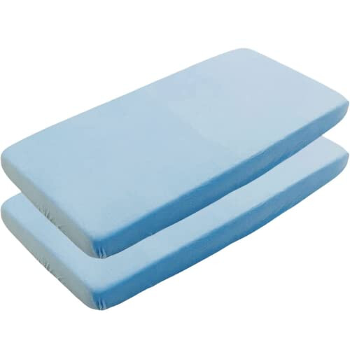 - 2 x Cot Bed Fitted Sheets 100% Cotton Very Soft (70 x 140 cm)