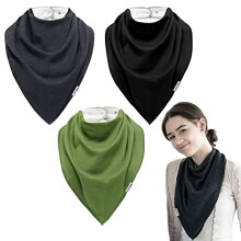 Extra Large Bandana Bibs for Children 4+ Years/Special Needs Bibs/Suitable for Children, Teens and Adults/Adjustable Neck Size (Set 02)