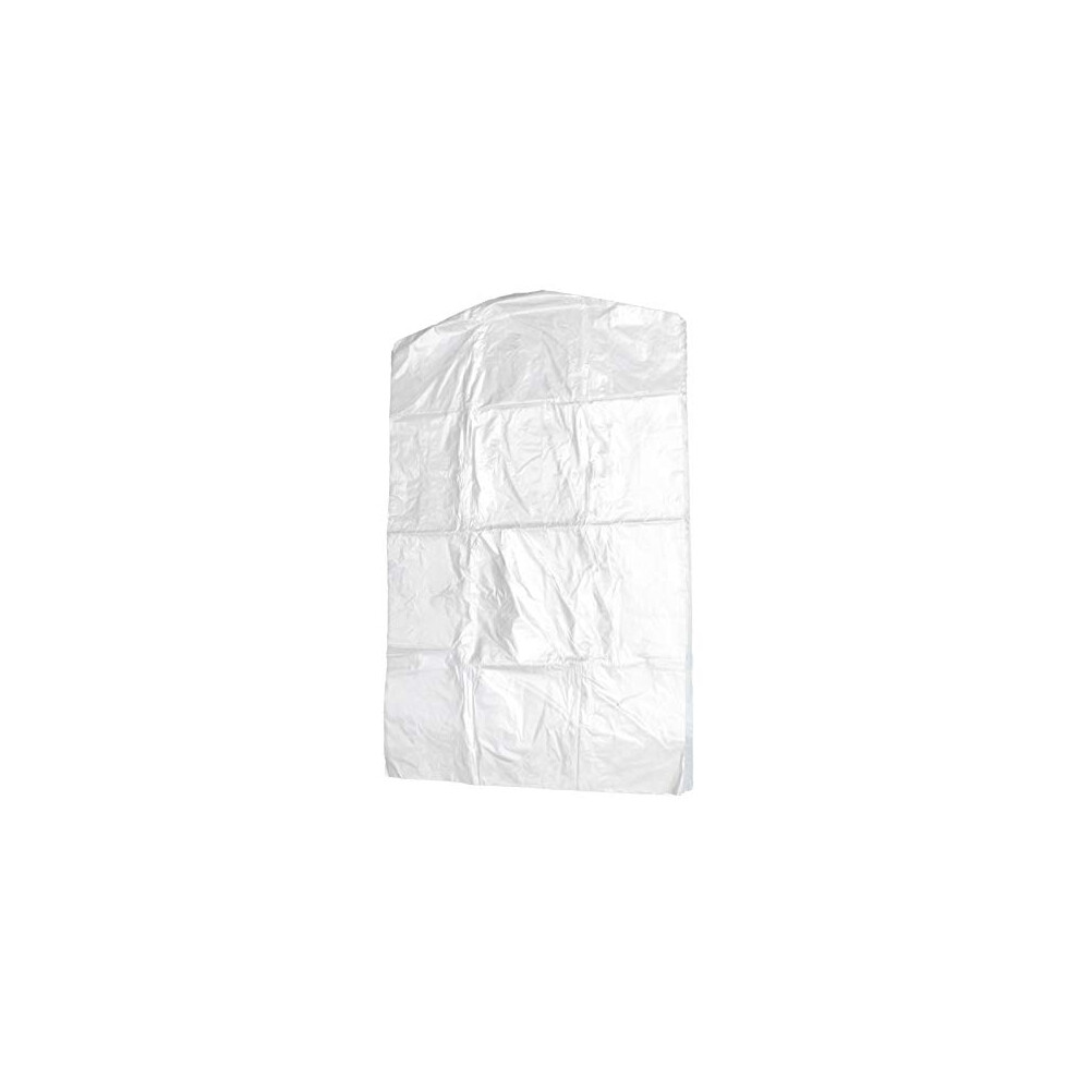 Doitool 50 Pcs Clothes Cover Plastic Disposable Sanitation Suit Cover Garment Cover Dust Shield For Clothes Stores Home Dry Cleaners