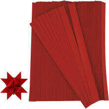 20932 500-Piece Paper Star Strips, Red