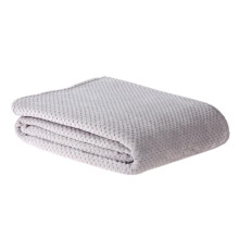 Luxury Waffle Fleece Silver Grey Throw Over Sofa Super Soft Warm Cosy Honeycomb Bed Blanket Bedspread - 150cm x 200cm, 5056242828778