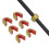 Archery Bow String Nocking Points Strings Nock Sets Brass Buckle Clip Knocks (6pcs/pack) 1