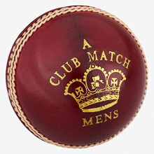 Club Match 'A' Cricket Ball 5.5oz, Red, Mens