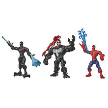 Marvel Super Hero Mashers Web-Slinging Collection med Spiderman, Venom och Miles Morales (Amazon Exklusiv)