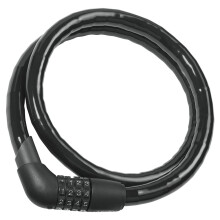 Antifurto a cavo blindato - ABUS - Steel-O-Flex Tresor 1360 - 4 cifre - Acciaio - Nero