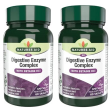 (2 Pack) - Natures Aid - Digestive Enzyme Complex | 60's | 2 Pack Bundle