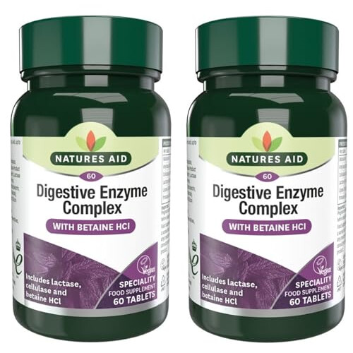 Natures Aid (2 Pack) - Natures Aid - Digestive Enzyme Complex | 60's | 2 Pack Bundle