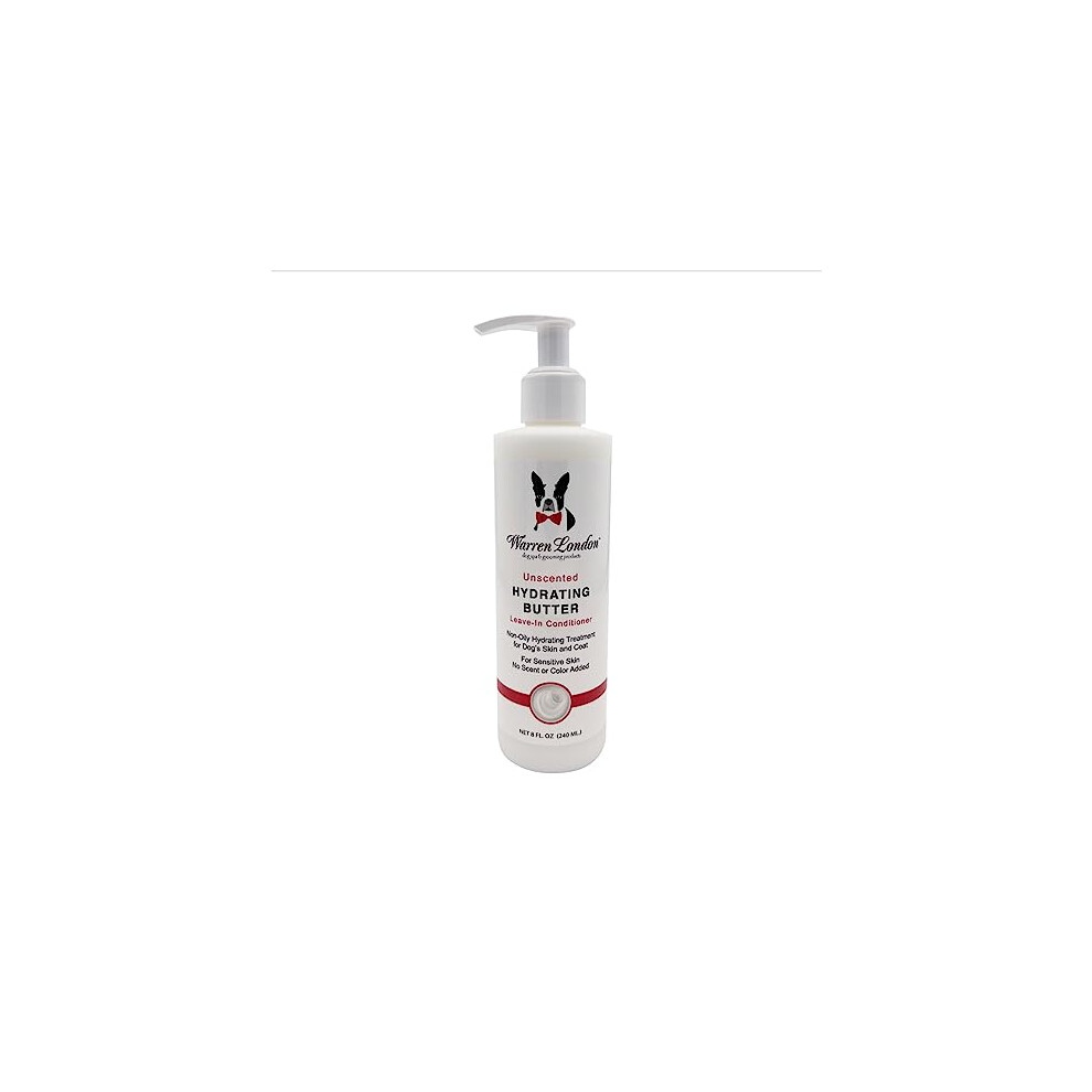 Warren London Hydrating Butter For Dog's Skin & Coat- Leave-In Moisturizer 8 Oz- Unscented