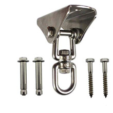 304 Stainless Steel Heavy Duty 360 Rotate Swing Fixed Buckles Hook Hanger for Yoga Hammock Chair Sandbag Swing Fixed Accessories Set Permanent