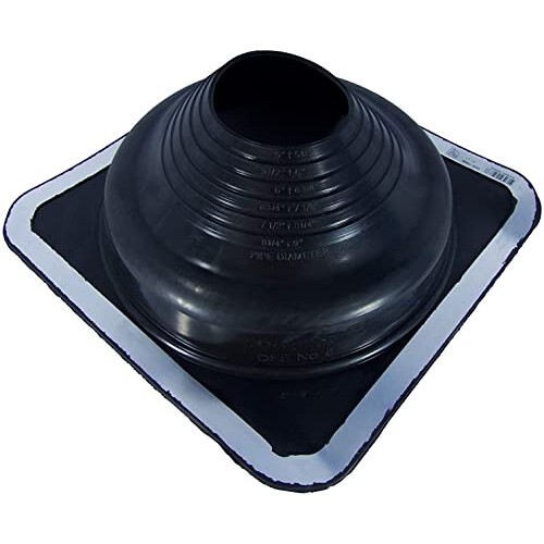 Black Rubber 06B Pipe Flashing for 5"- 9" External Pipe diameters (125mm-230mm) 1