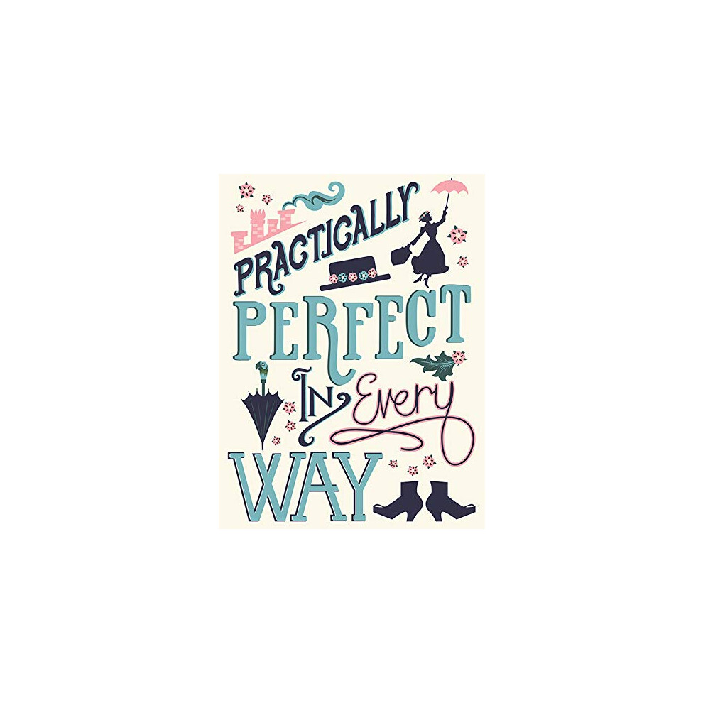 Mary Poppins-Practically Perfect in Every Way 60 X 80cm Canvas Print, Multi-Color