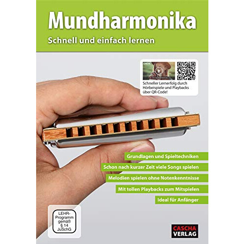 HH 1600 DE MP3-CD Blues Harmonica Set with German Instructional Book 1