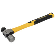 Ball Pein Hammer Fibreglass Shaft 454g (16oz) Black and Yellow