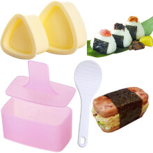 Onigiri Mould, 3 PCS Rice Ball Mould Mold, Maker Kit, Sushi Mould Rice Mold for Kids Bento Picnic Sushi DIY