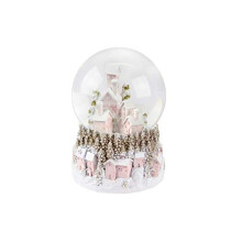 Pastel Village Light up Musical Snowdome 18 Centimeter