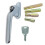 Chrome UPVC Universal Inline Window Handle Double Glazing Espag Lock Smart Spindle 1