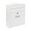 1832D60 Exterior Letter Box - Compact White Steel 1
