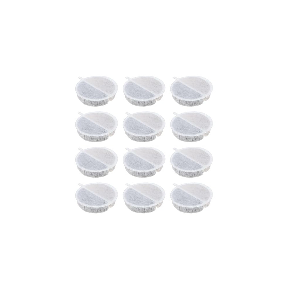 12PCS Pet Water Fountain Filters Compatible with Nugget Compatible with Nugget Lite Water Fountain Replacement Filters Cat Dog Water Dispenser Filters