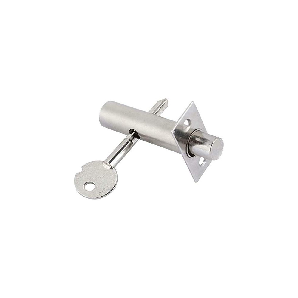 1 Pcs Security Door Bolts Thumb Turn Key Sets With Strong Bolt Rack Bolts 782895741052