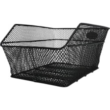 School Pannier Rack Basket, Bicycle Basket, Tight Mesh, Anti-Theft, Suitable for E-Bikes, Load Capacity 25 kg, Black