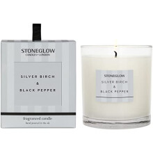 Modern Classics Boxed Candle in Glass Tumbler - Various Scents (Modern Classics NEW - Silver Birch & Black Pepper Candle)