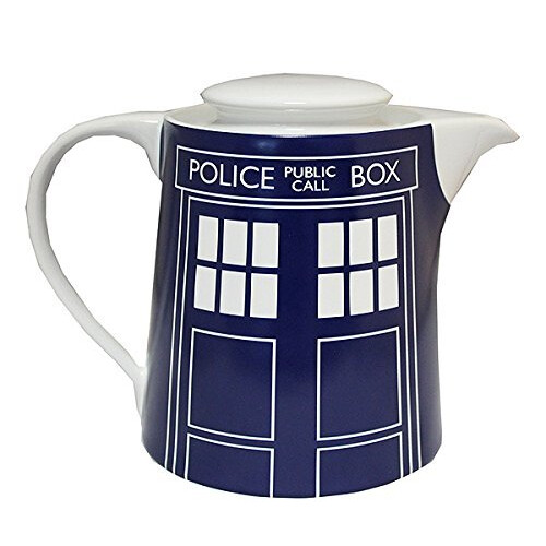 Doctor Who Tardis Door Panel Tea Pot, Blue