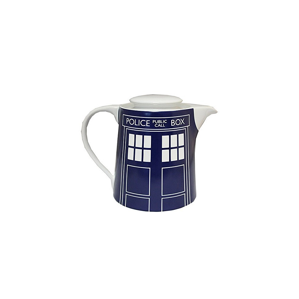 Doctor Who Tardis Door Panel Tea Pot, Blue