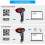 Wireless 2D Barcode Scanner - Handheld Bar Code Reader Scan QR PDF417 DataMatrix Maxicode for PC Computer NSL8 2
