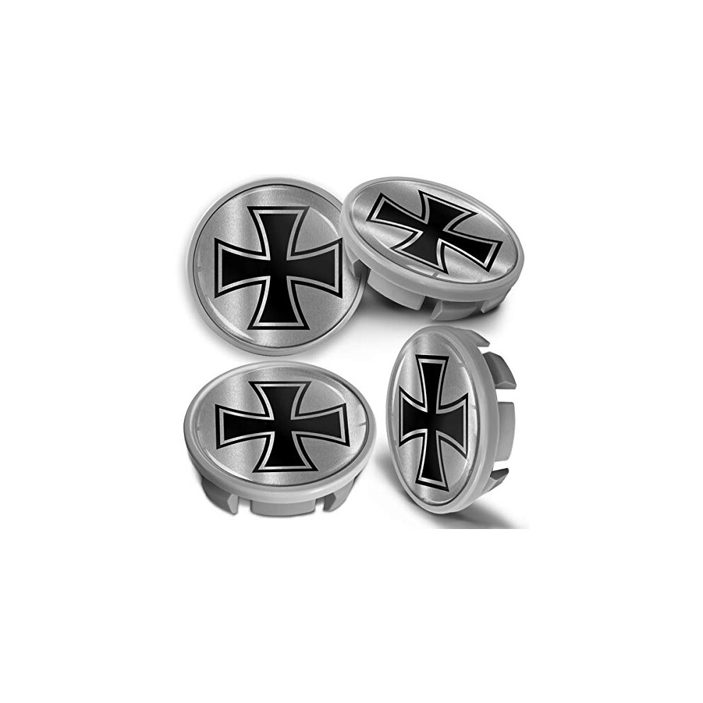 Compatible With Wheel Center Caps Vw 65Mm Centre Alloy Hubcaps Iron Cross Cvs 15 Silver 9145546437956