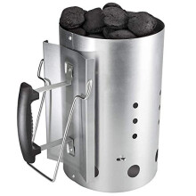Charcoal Chimney Starter with Safety Handle for Weber 7416, Quick Start Barbecue for Camping & Grilling, Charcoal Lighter Burning Column 30CM H, 19CM