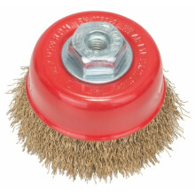 2608622062 Cup Brush Brassed 75mm/M10, 0 V, Silver/Gold