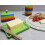 Hand Painted Rainbow Stripe Green Ceramic Butter Dish with Lid 4
