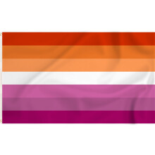 Sunset Lesbian Pride Flag LGBTQ Accessories LGBTQ+ Flags 5ft x 3ft with Eyelets
