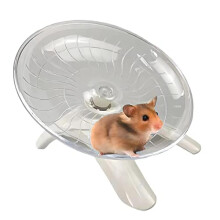 Hamster Wheels Silent Spinner, 18cm Hamster Running Wheels with Adjustable Stand for Caged Dwarf Syrian Hamster Gerbils and Other Small Animals