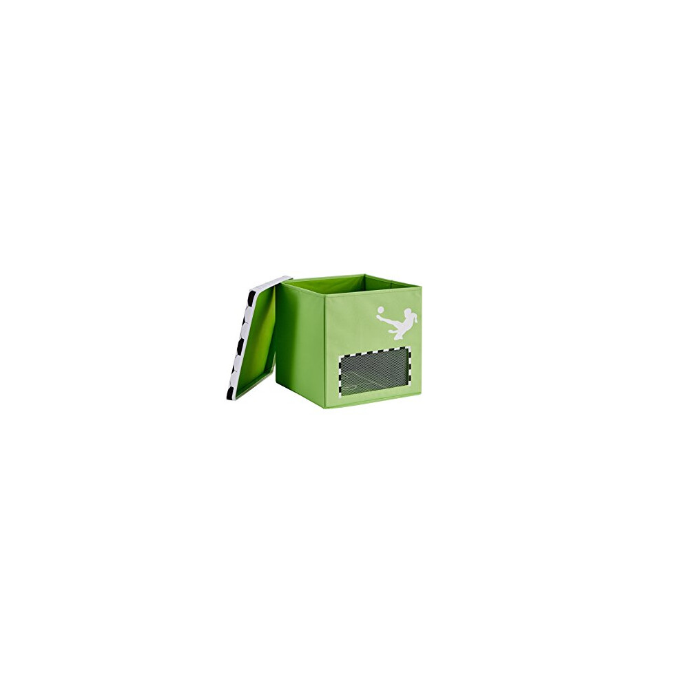 Toy Box, Tear-resistant polyester, Green, 33 X 33 X 33 Cm