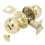 Wolfpack Doorknob with Lock, Brass, for Bathrooms 1