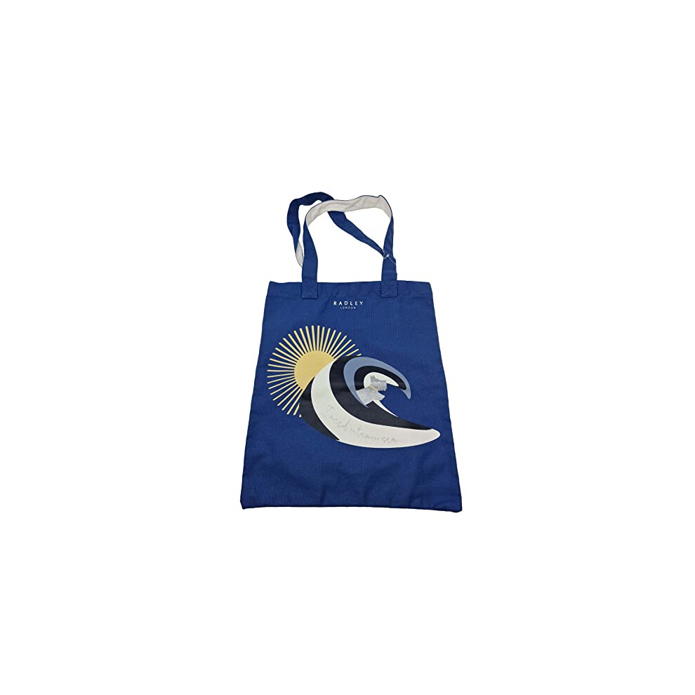 I need vitamin sea Cotton Canvas Shopper Tote bag in Cobalt
