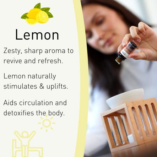 Lemon Essential Oil 100ml - Pure and Natural Essential Oil for Aromatherapy and Diffusers 2